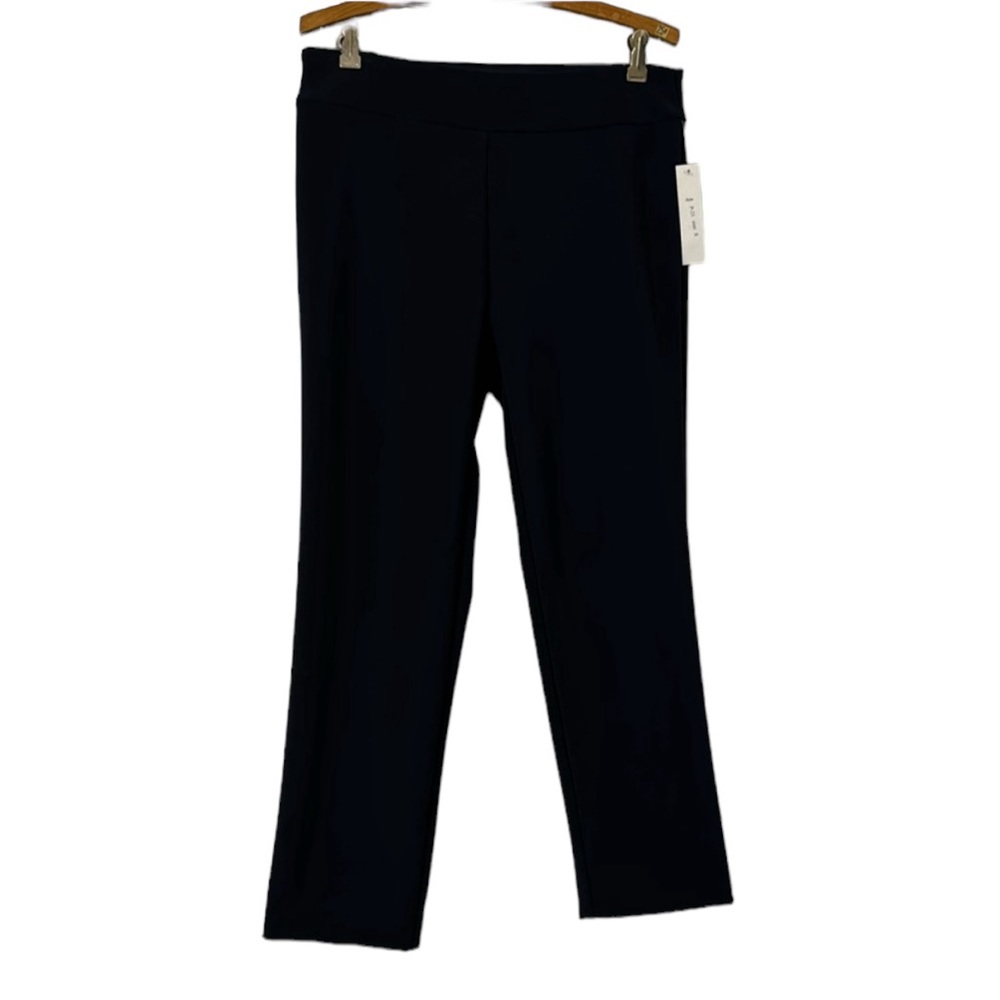 Krazy Larry pull-on elastic waist trouser in navy. Size 8. NWT
